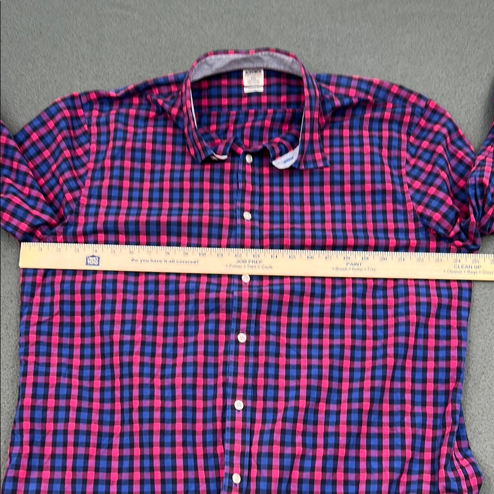 Bonobos Blue & Pink Gingham Check Shirt | Men's XXL - Picture 7 of 11